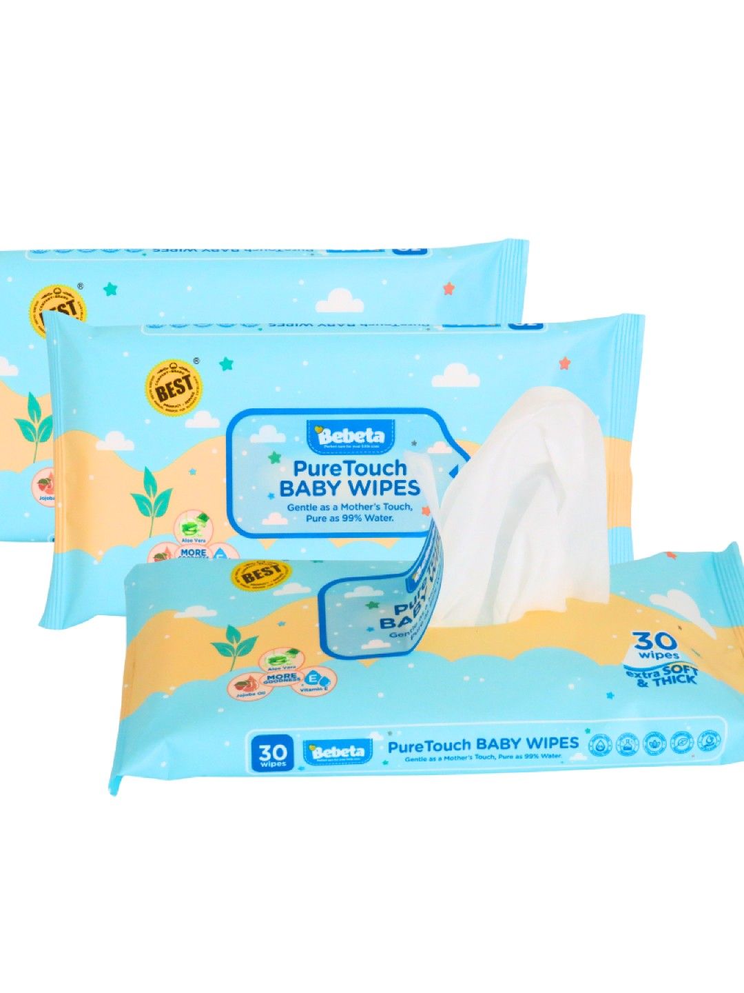 Bebeta Wet Wipes Pure Water (32s) (No Color- Image 2)