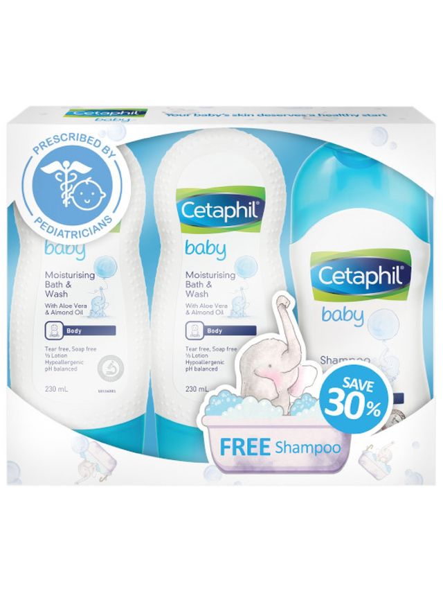 Cetaphil Baby Baby Bath Set (with Free Baby Shampoo 200ml)