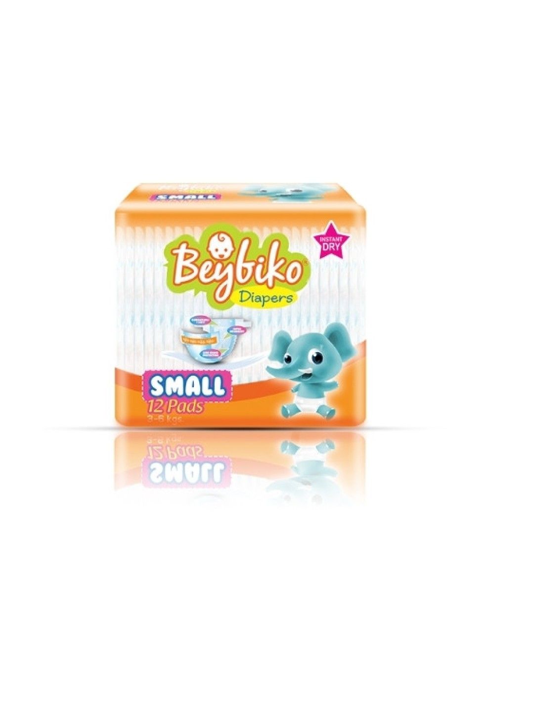 Beybiko Baby Diapers Small 12s (No Color- Image 1)