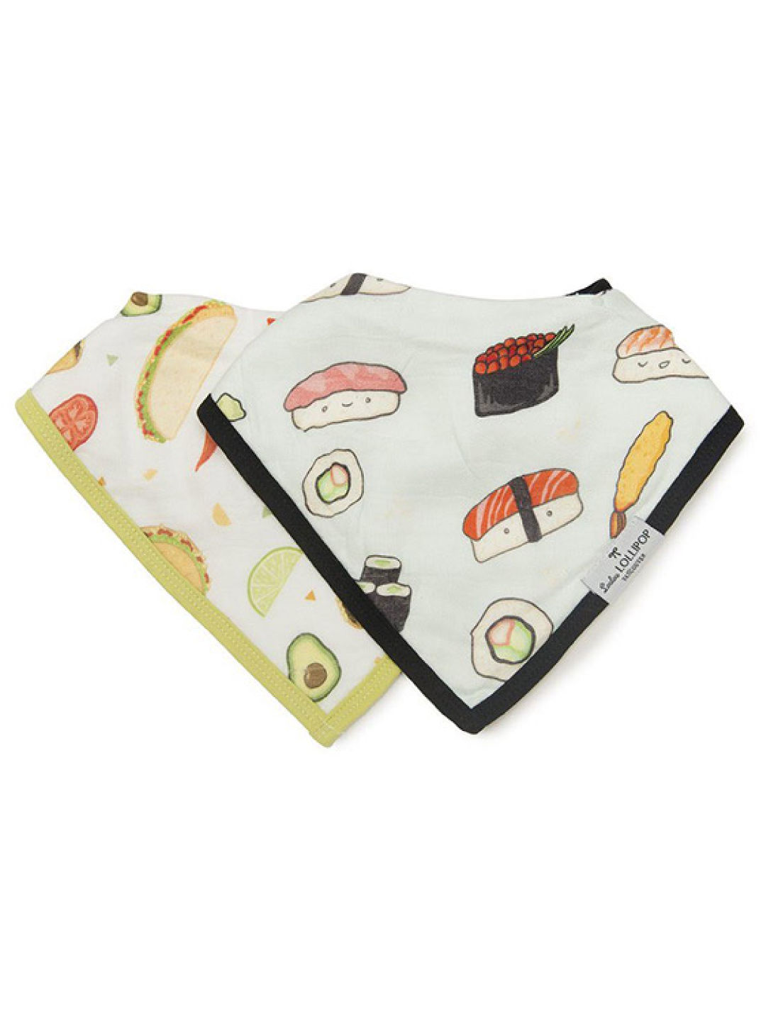 Lou Lou Lollipop Sushi Muslin Bandana Bib Set