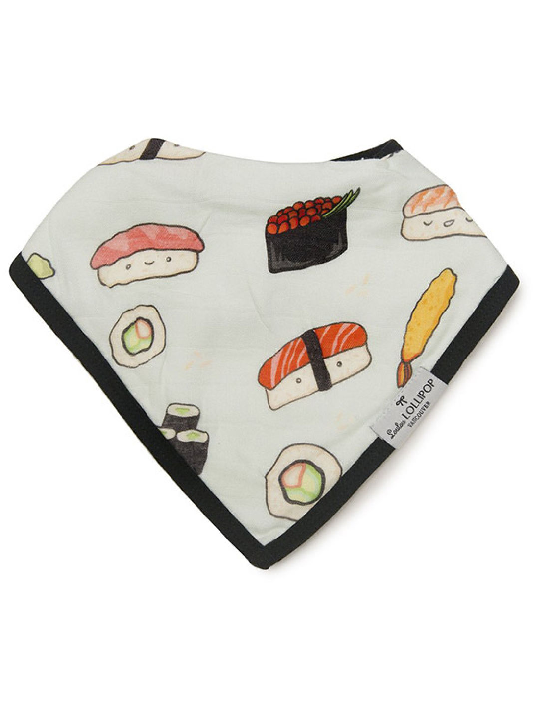 Lou Lou Lollipop Sushi Muslin Bandana Bib Set (No Color- Image 2)