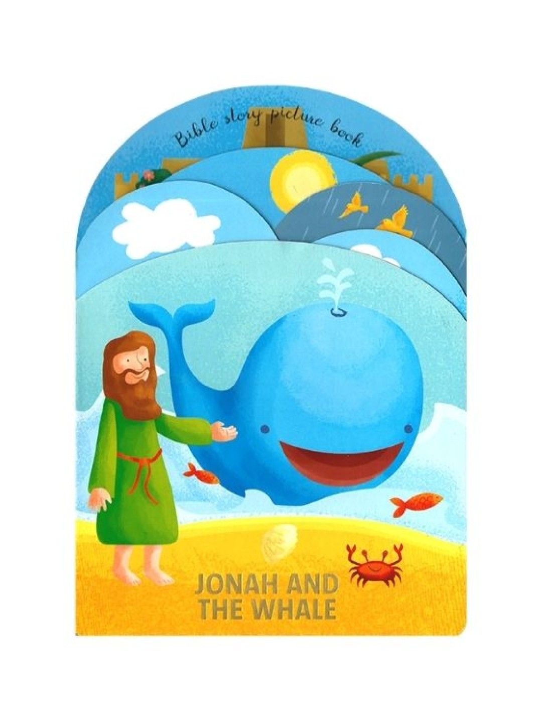 Learning is Fun Bible Story Picture Book - Jonah And The Whale (No Color- Image 1)