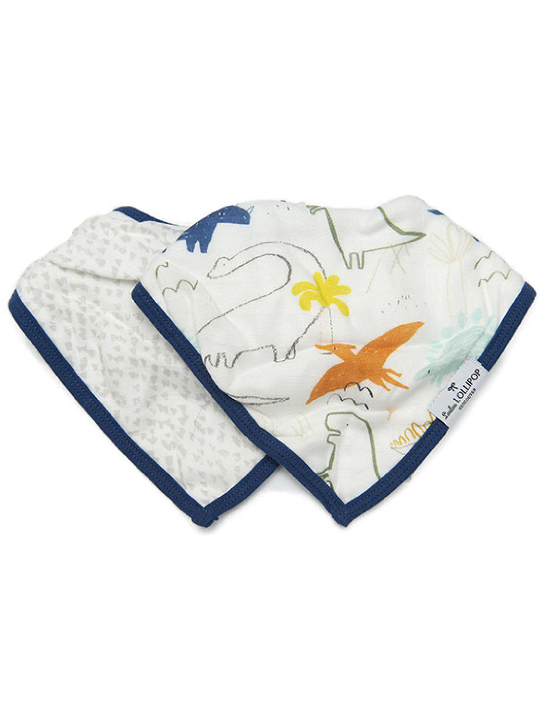 Lou Lou Lollipop Dinoland Muslin Bandana Bib Set