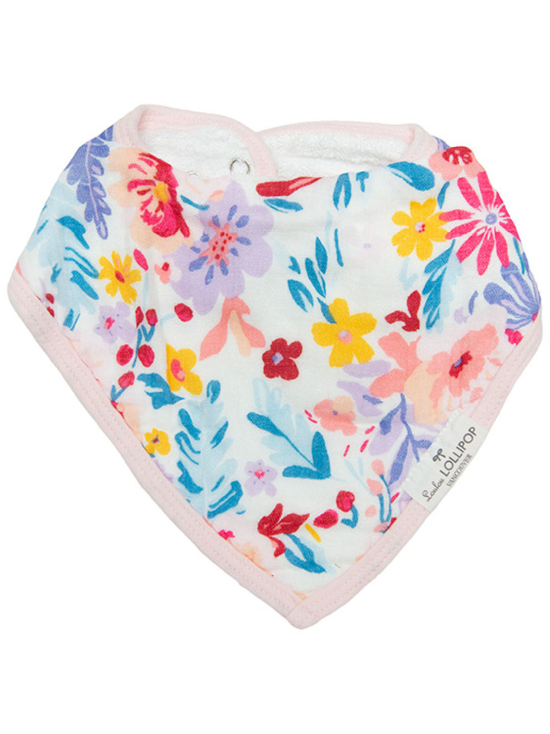 Lou Lou Lollipop Light Field Floral Muslin Bandana Bib Set (No Color- Image 2)