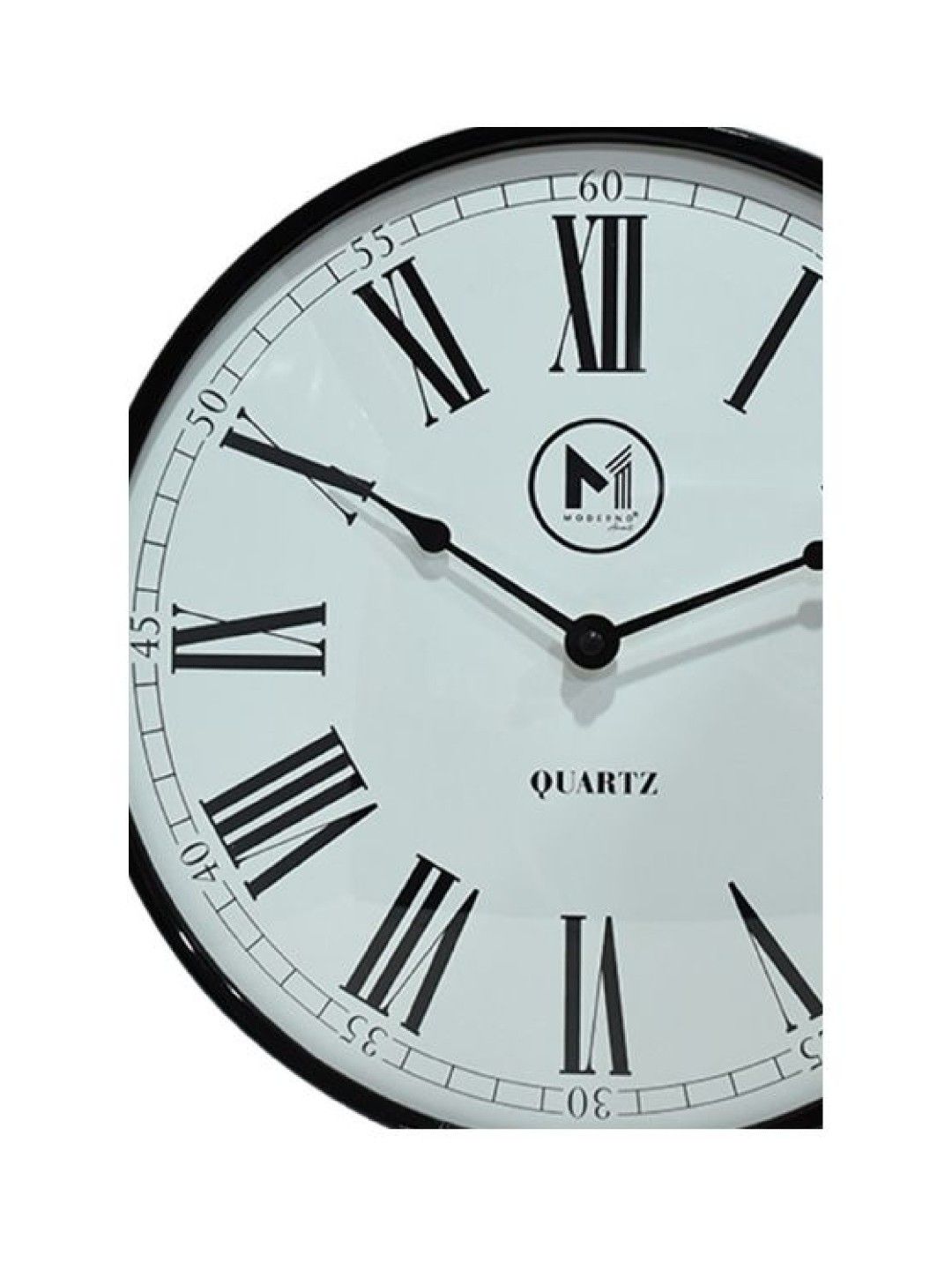 Sunbeams Lifestyle Moderno Premium Wall Clock With Roman Numeral (Black- Image 2)