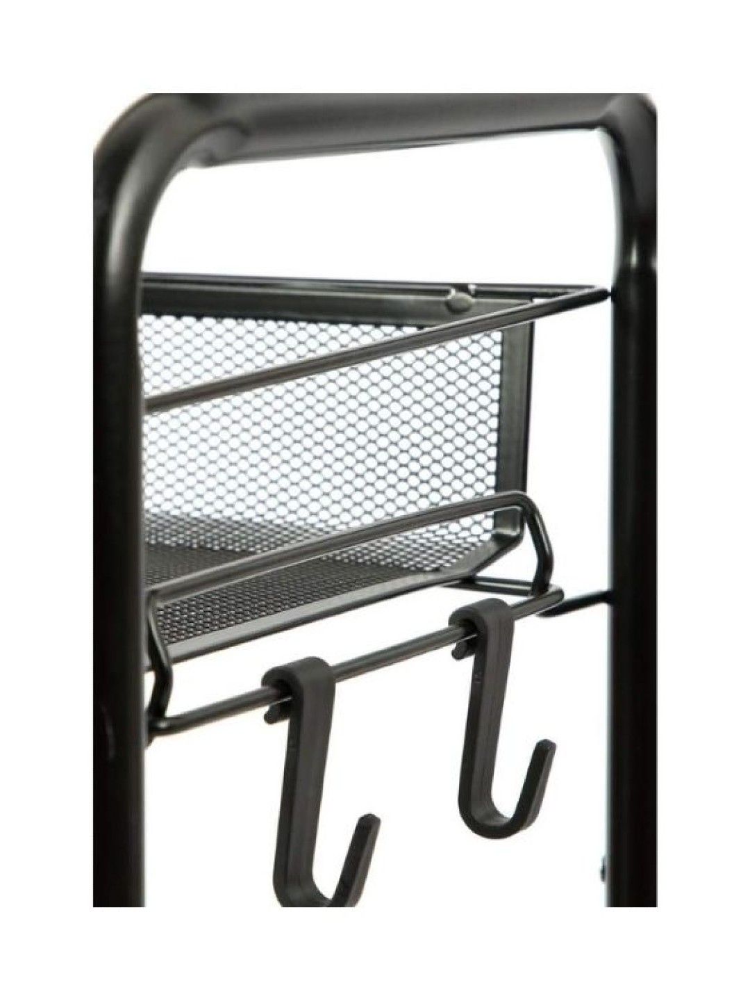 Sunbeams Lifestyle Nest Design Lab Premium Durable 3-Tier Narrow Storage Trolley (Black- Image 3)