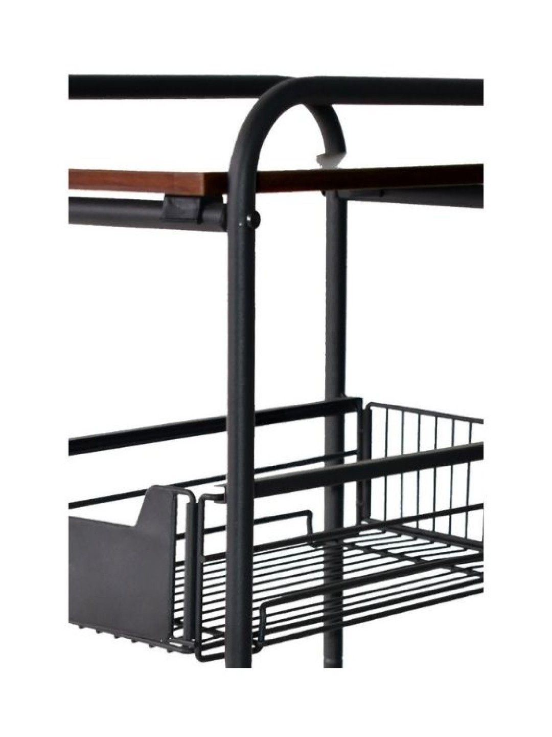 Sunbeams Lifestyle Nest Design Lab Premium Durable 4-Tier Kitchen Counter Basket Rack (Black- Image 3)