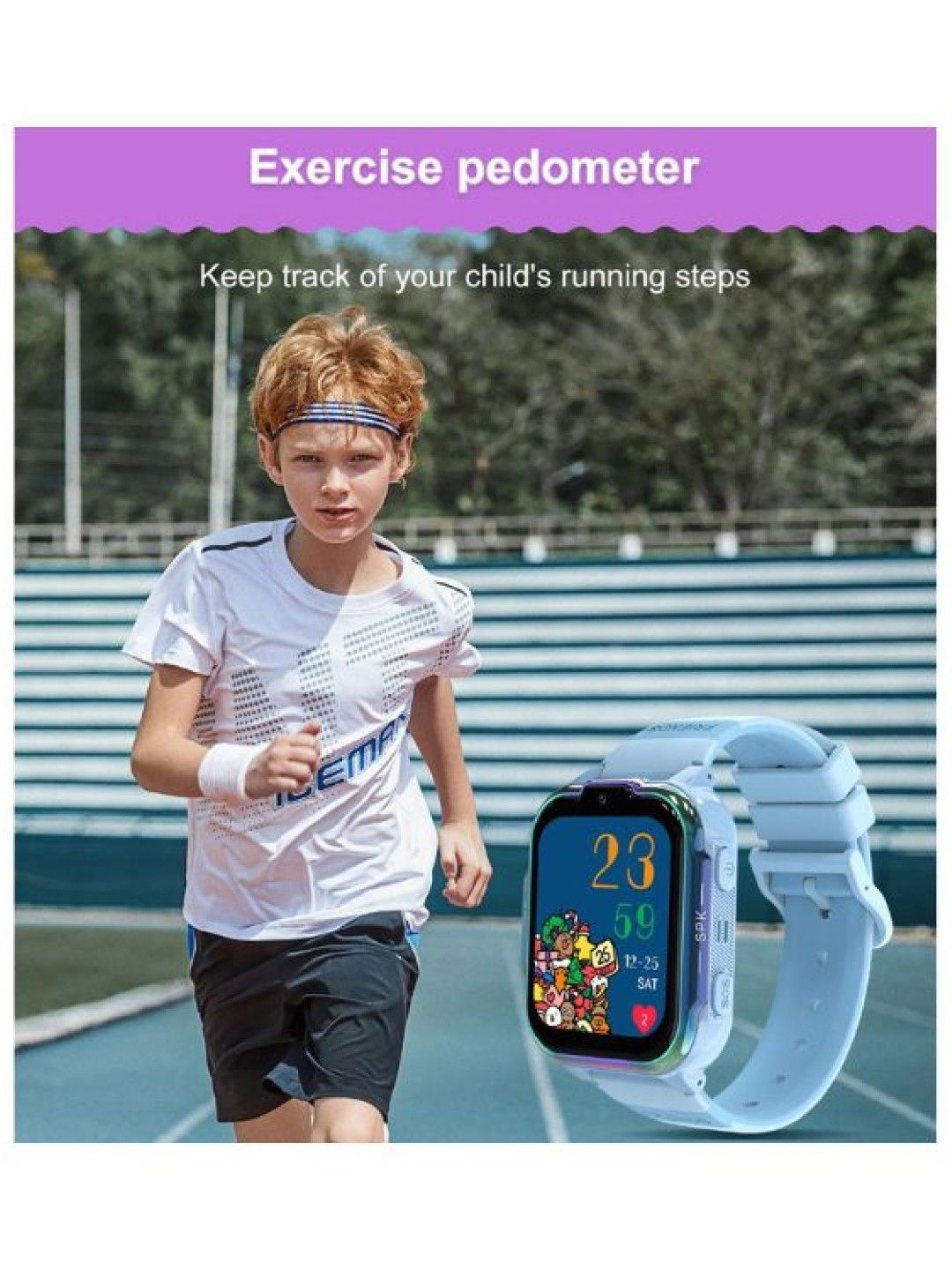 QT Hub NEW Kids Smartwatch (Blue- Image 3)