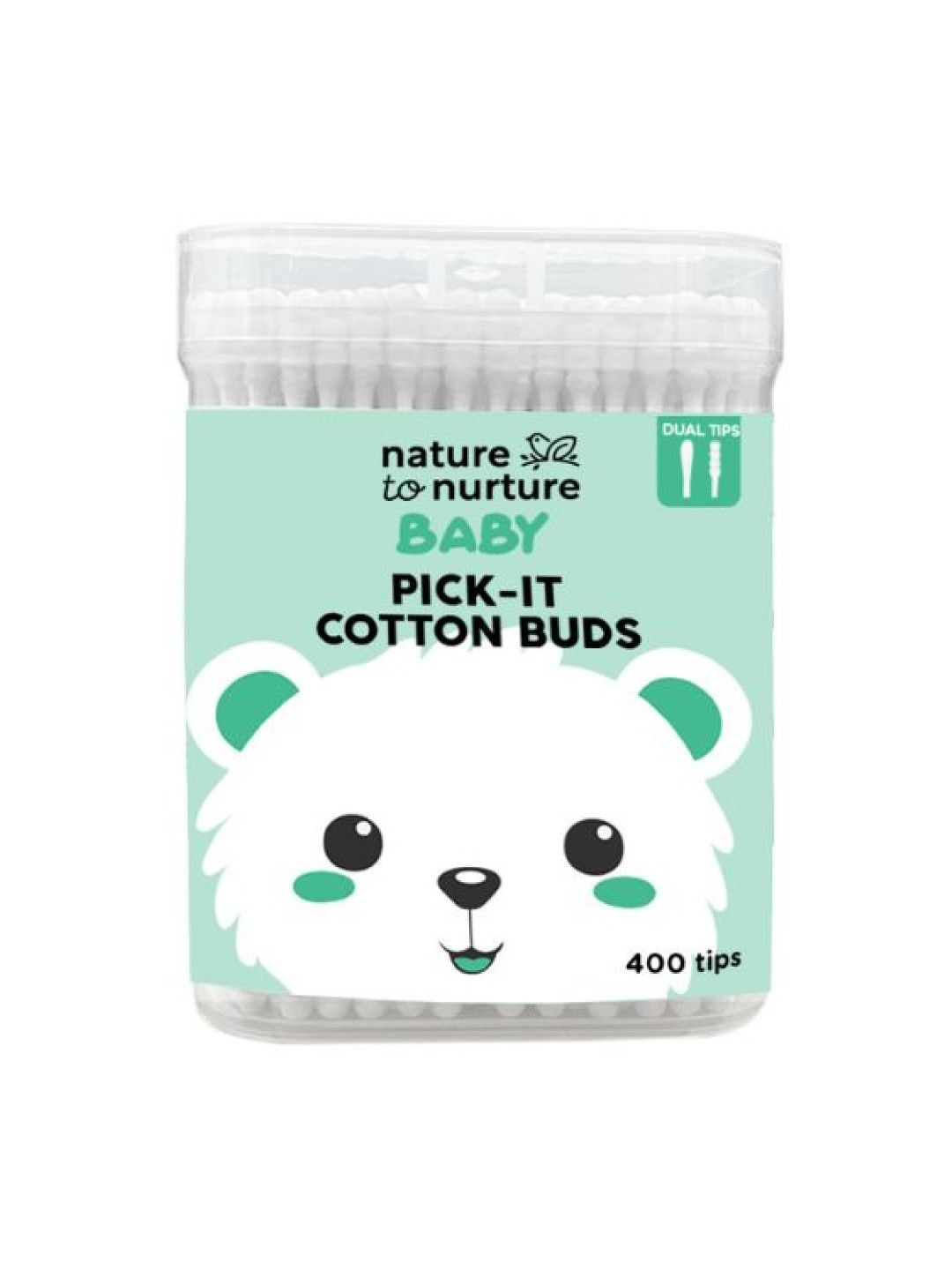 Nature to Nurture Baby Pick-It Cotton Buds (400 tips) (No Color- Image 1)