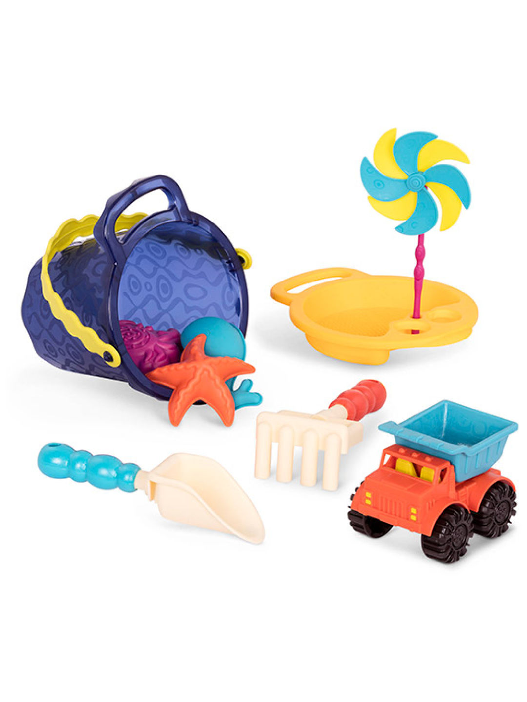 B. Toys Sands Ahoy Medium Bucket Set (Navy Blue- Image 1)