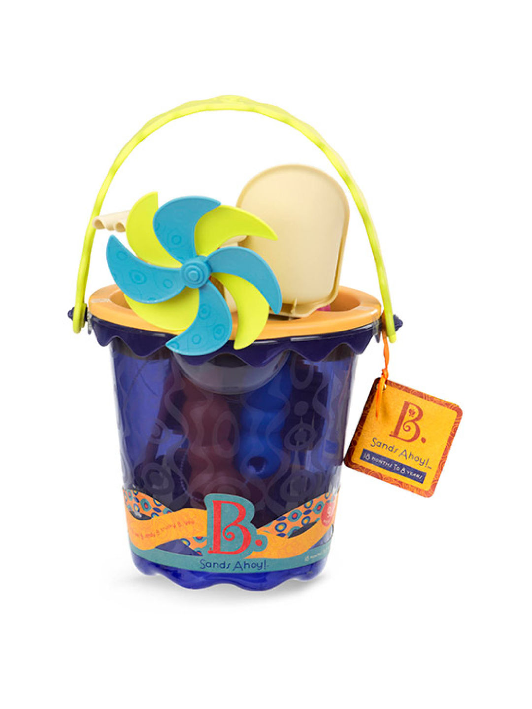 B. Toys Sands Ahoy Medium Bucket Set (Navy Blue- Image 2)