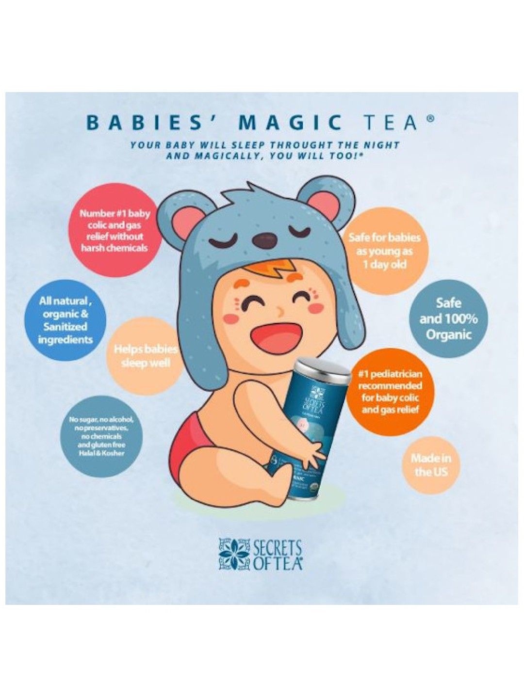 Secrets of Tea Babies Magic Tea (No Color- Image 3)