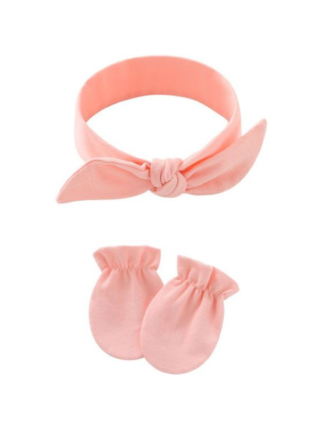 Cottonkind Baby Accessory Set (Headband and Mittens) (Pink- Image 1)