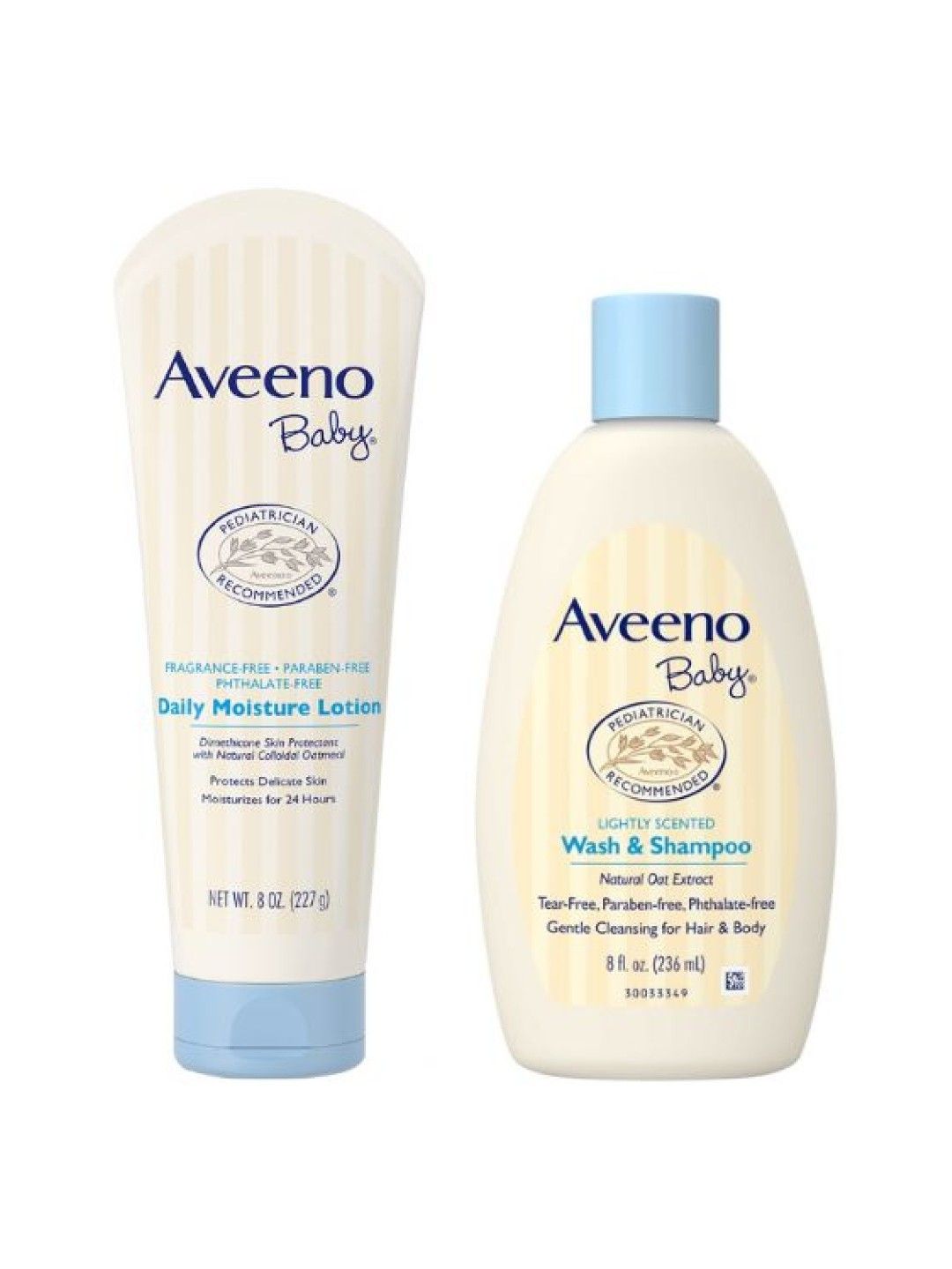 Aveeno Baby Daily Moisture Lotion (227g) + Baby Daily Wash & Shampoo (236ml)