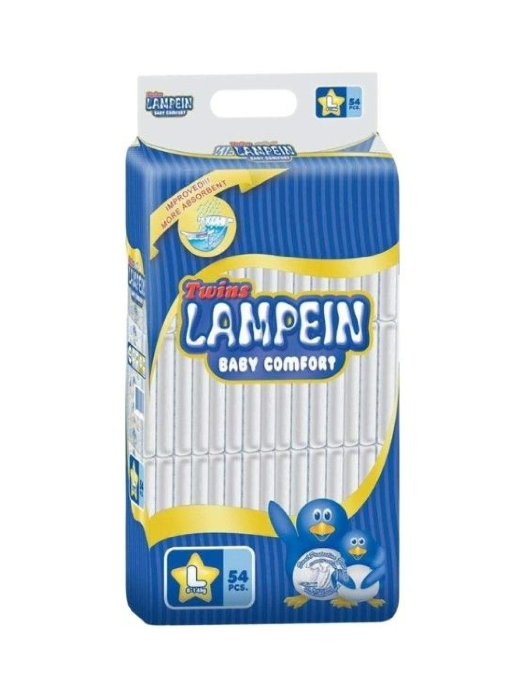 Twins Lampein Baby Diaper Jumbo Pack Large (54s)