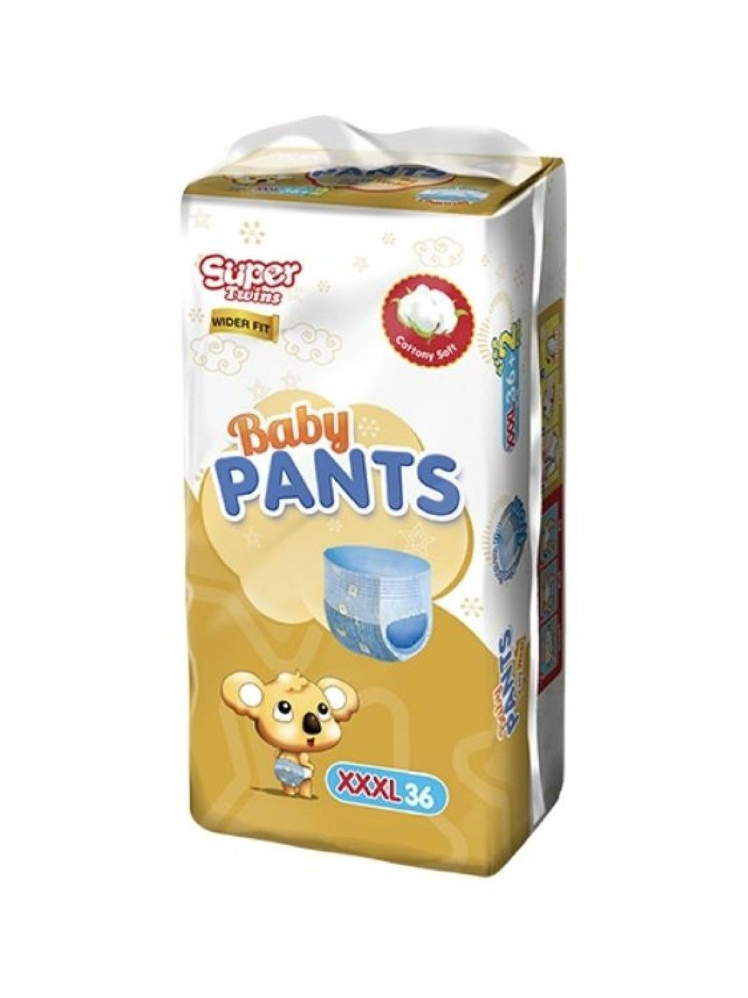 Super Twins Baby Diaper Pants XXXL (36s) (No Color- Image 1)