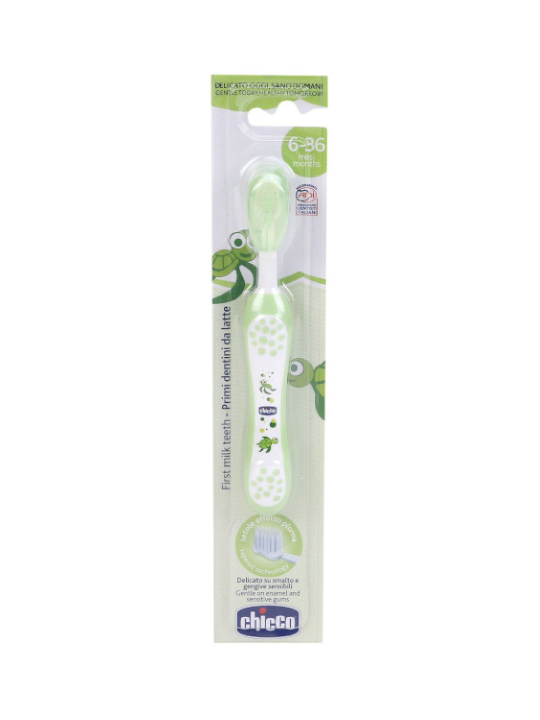 Chicco Baby Moments Toothbrush (Green- Image 3)