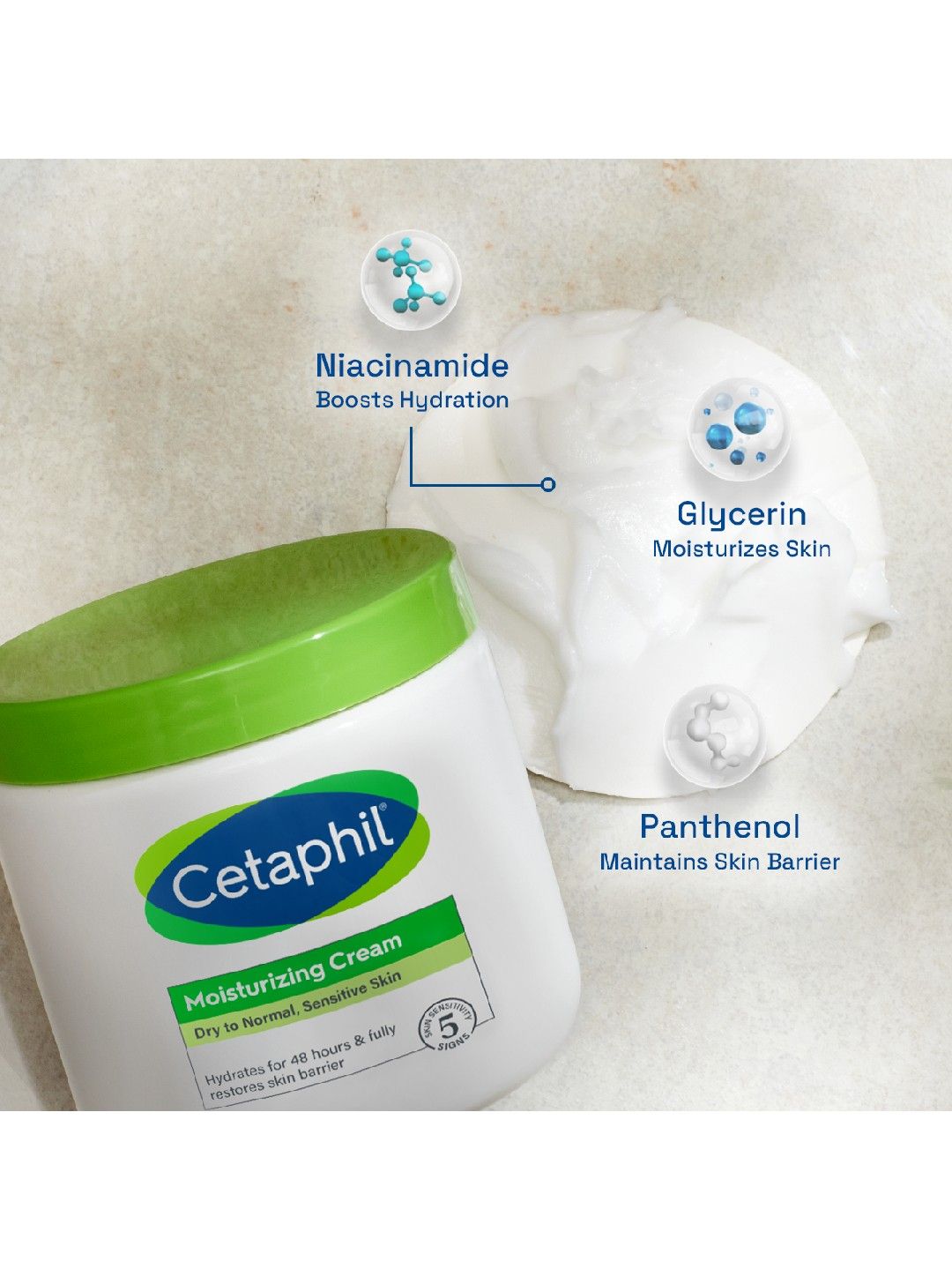 Cetaphil Moisturizing Cream - Jar (250g) (No Color- Image 4)