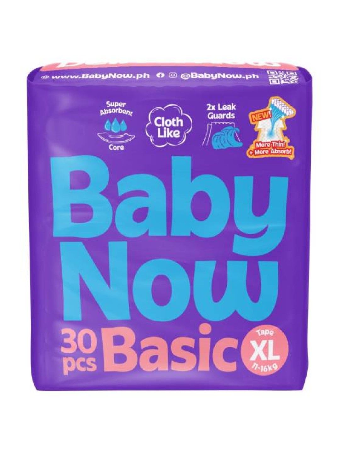 Baby Now Basic Tape XL (24 pcs)