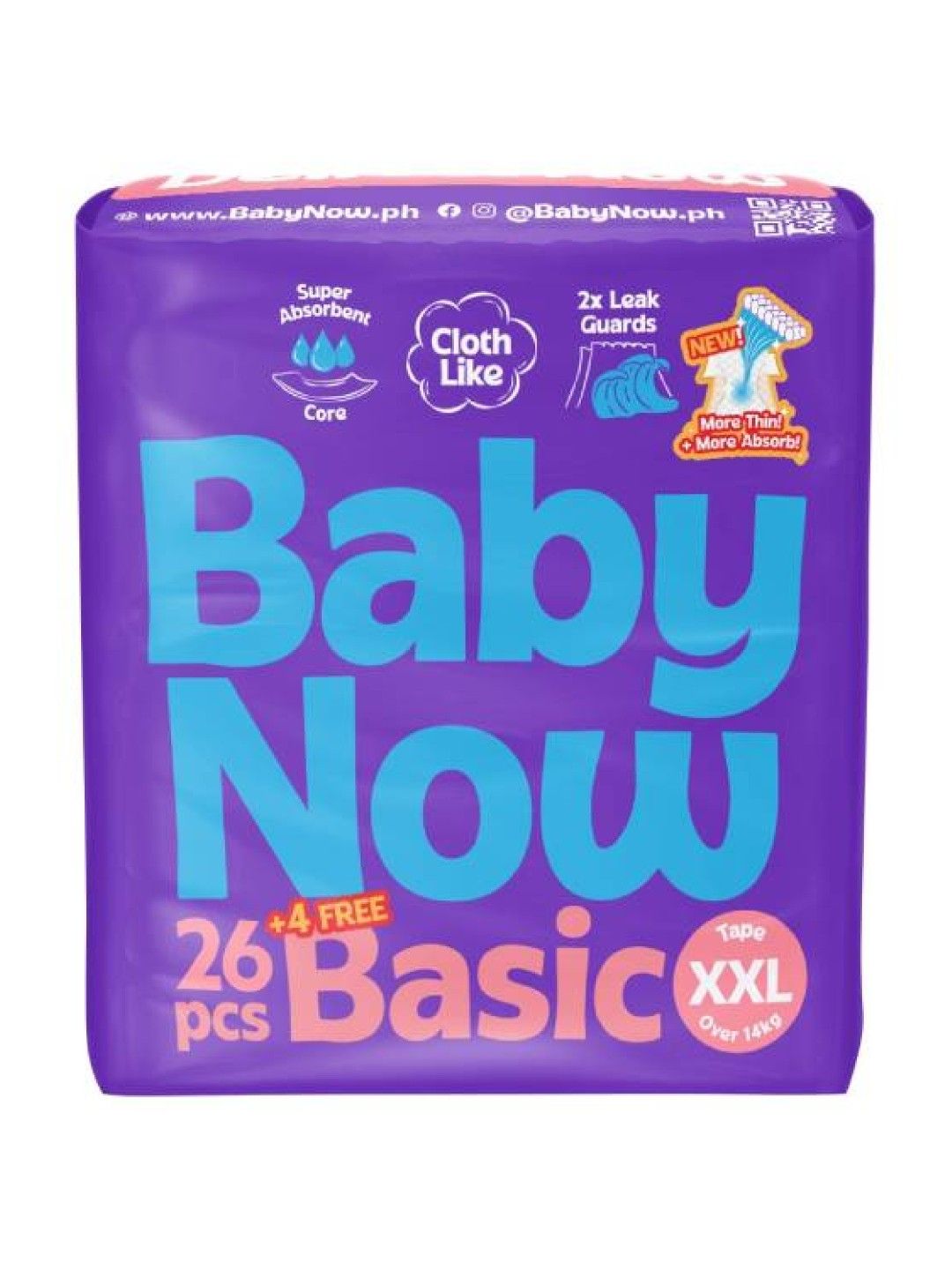 Baby Now Basic Tape XXL (26 pcs)