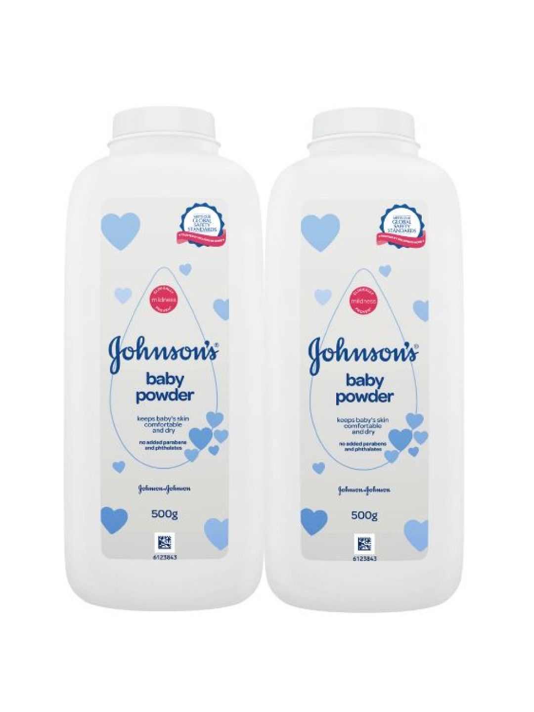 Johnson's Baby Powder Twin Pack (500g) (No Color- Image 1)