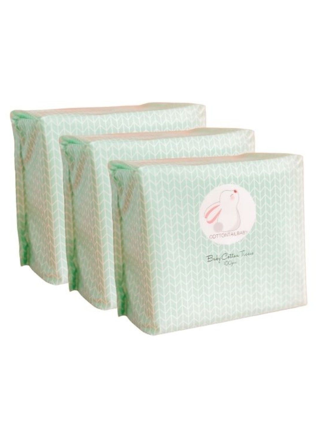 Cottontail Baby Baby Tissue Dry Wipes (3-Pack)