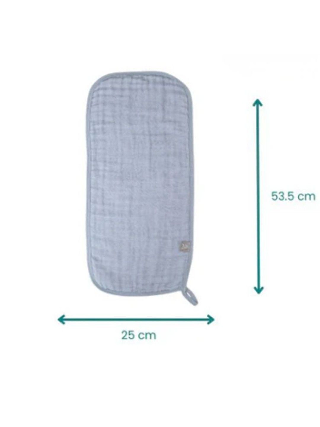 Nathan & Emma Burp cloth 2s (Baby Pink and White) (No Color- Image 3)