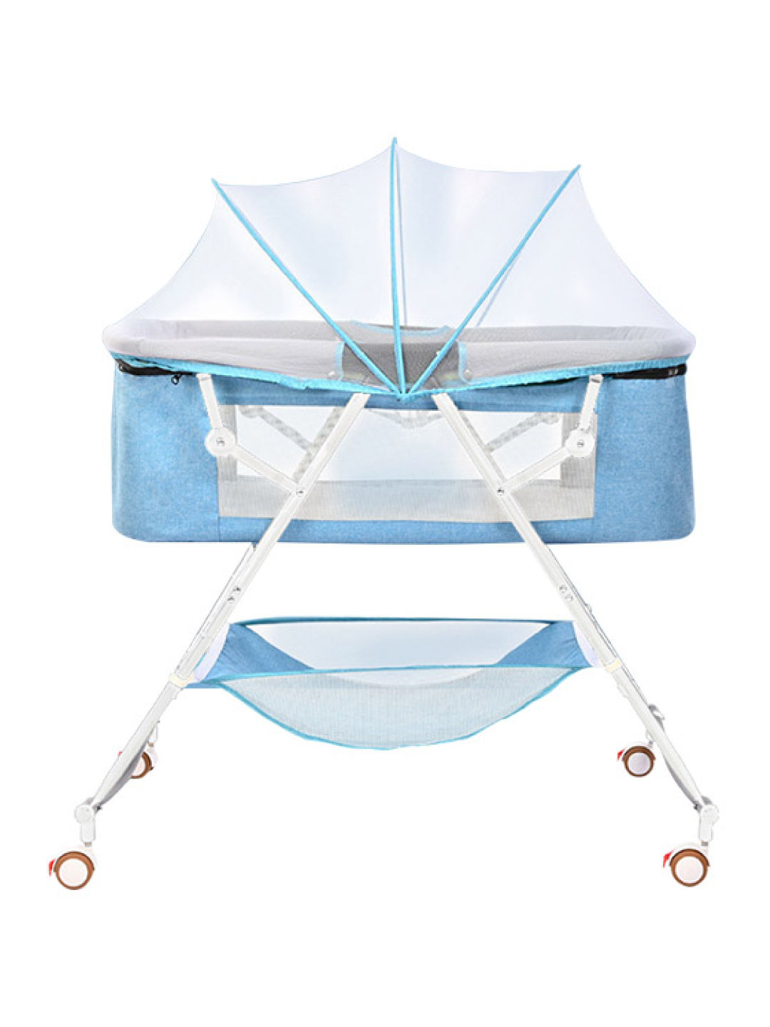 Juju Nursery Baby Bedside Co-sleeper Crib - Blue