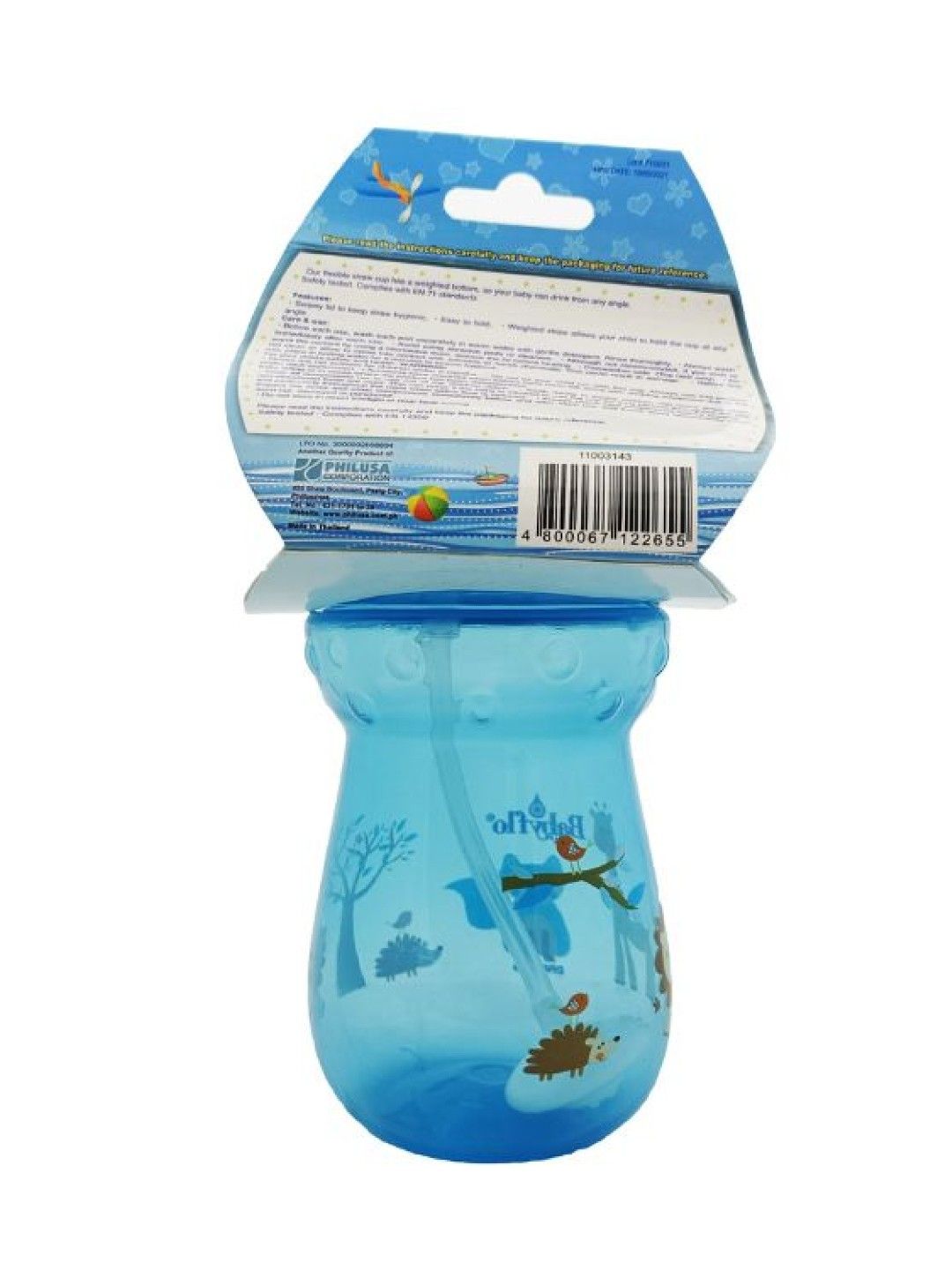 Babyflo Weighted Cup (Blue- Image 3)