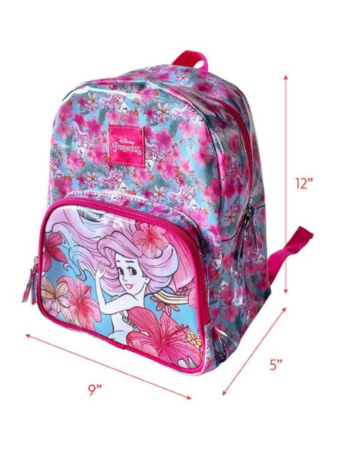 Totsafe Disney Princess Royal Floral Collection - School Backpack (Ariel- Image 4)
