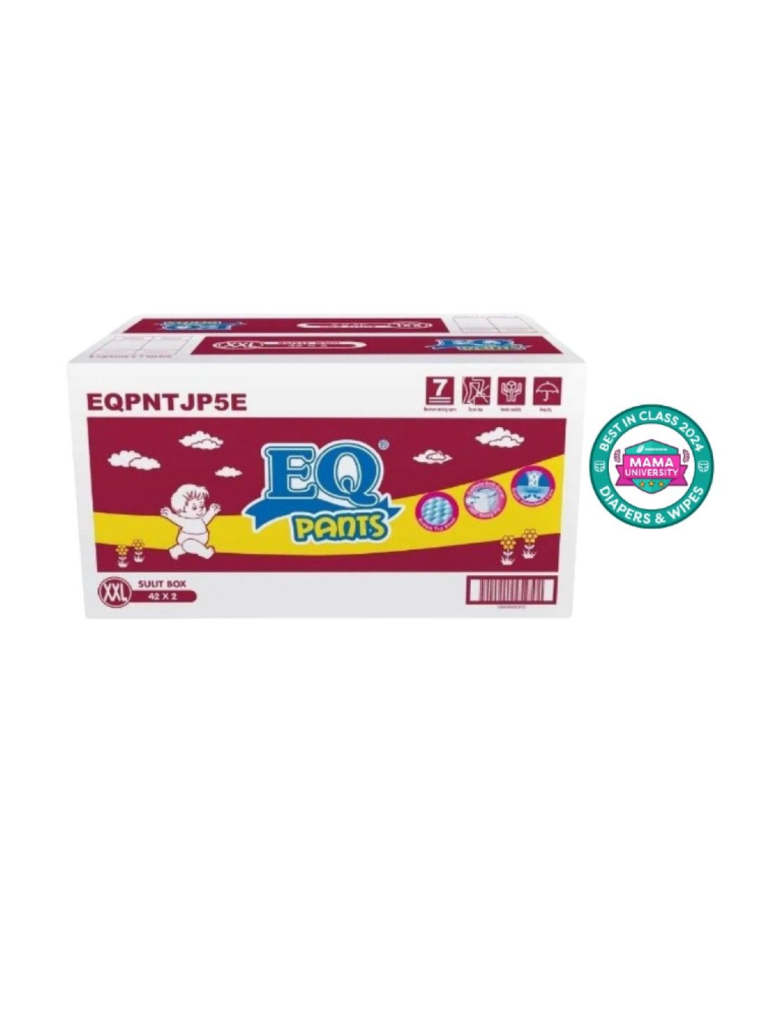 EQ Diapers and Wipes EQ Pants Sulit Box XXL 42 x 2 (84s) (No Color- Image 1)