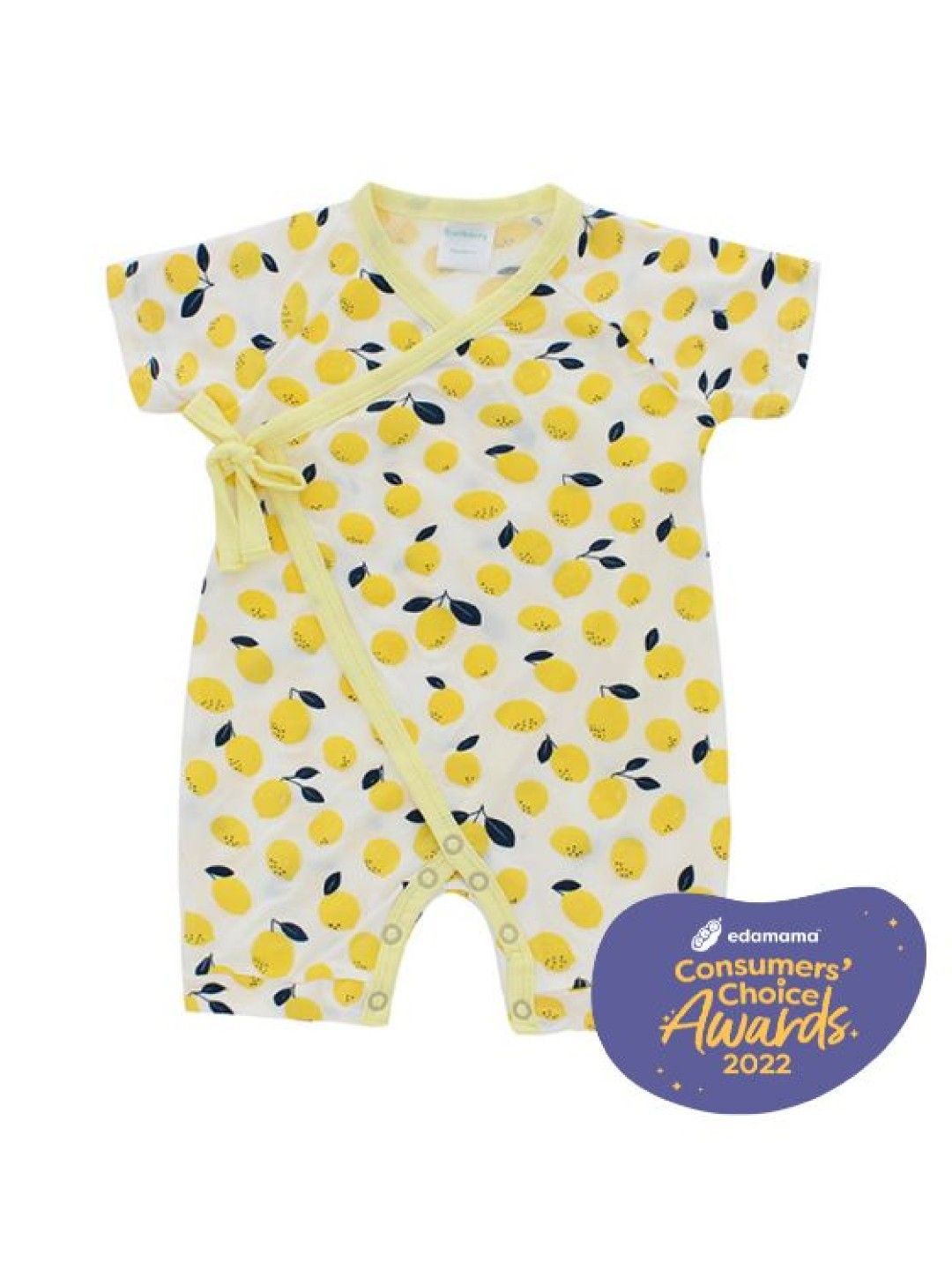 Bamberry Baby Kimono Onesie (Lemon- Image 1)
