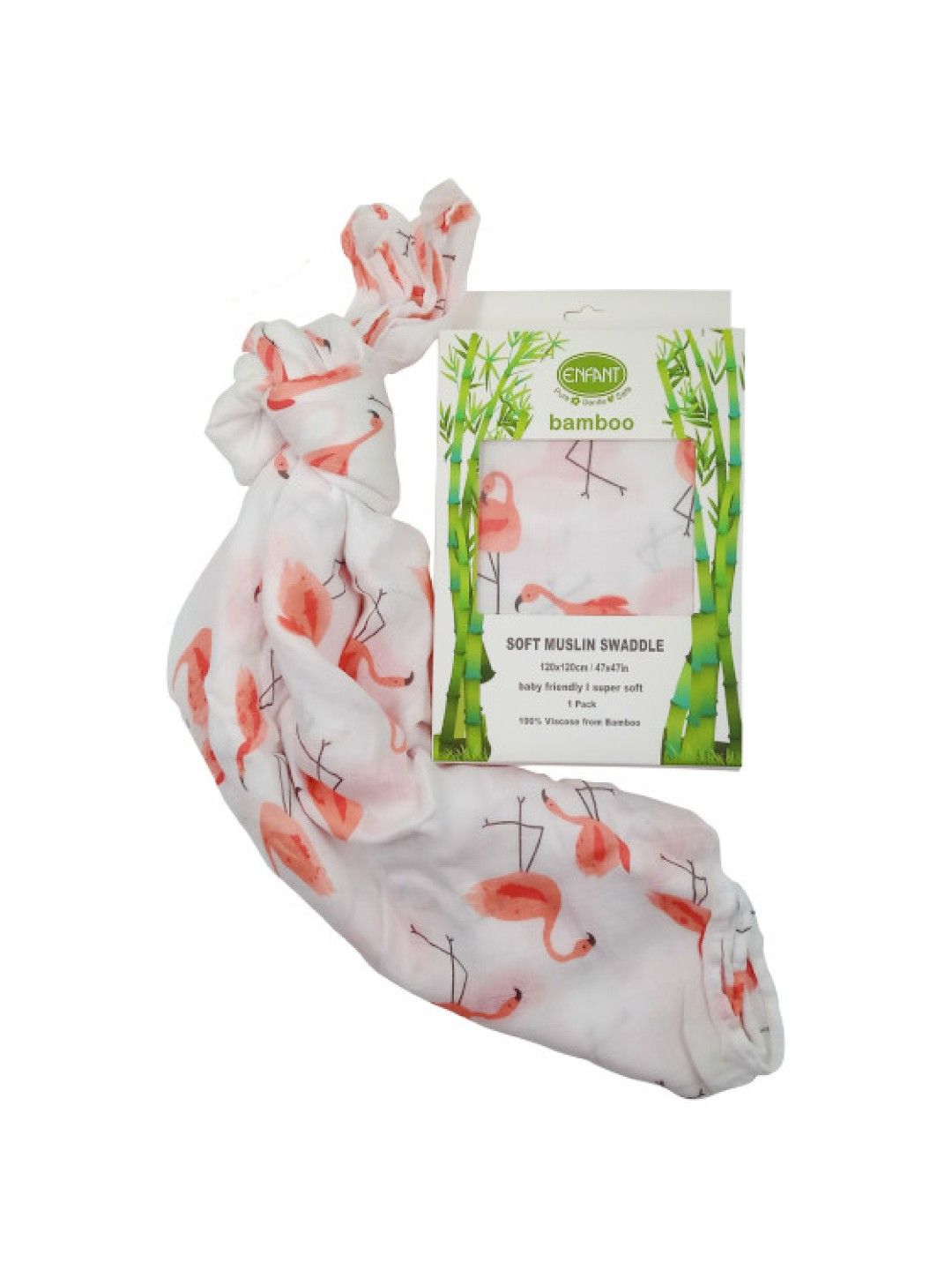 Enfant Bamboo Swaddle (Flamingo- Image 1)