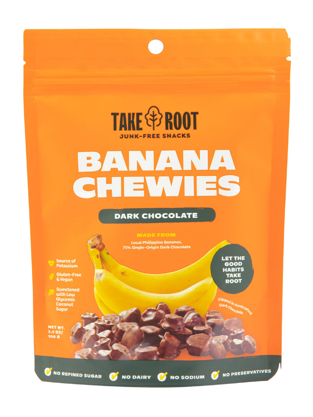 Take Root Dark Chocolate Banana Chewies (100g) (No Color- Image 1)