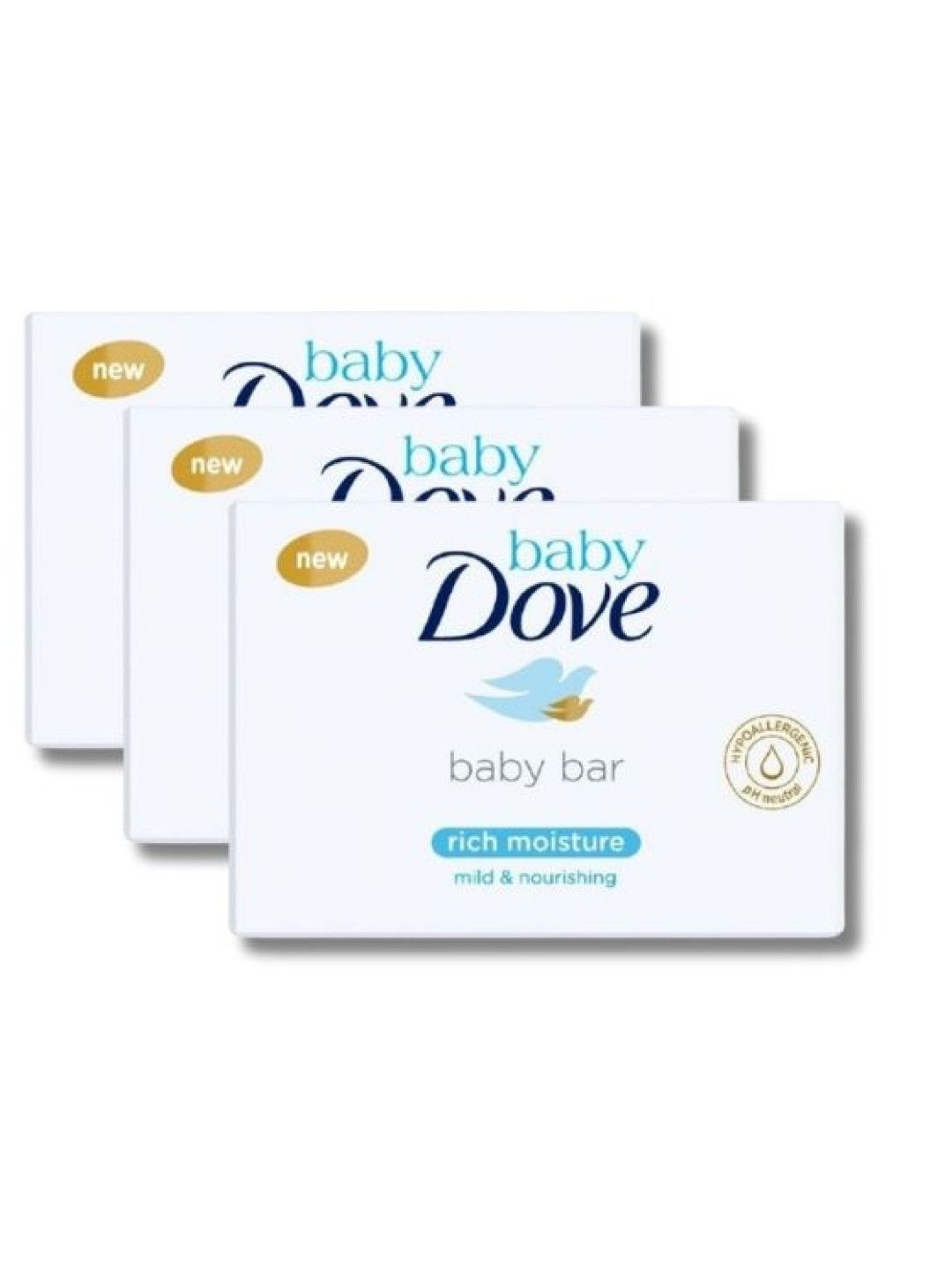 Baby Dove Bar Rich Moisture (75g) x 3 (No Color- Image 1)