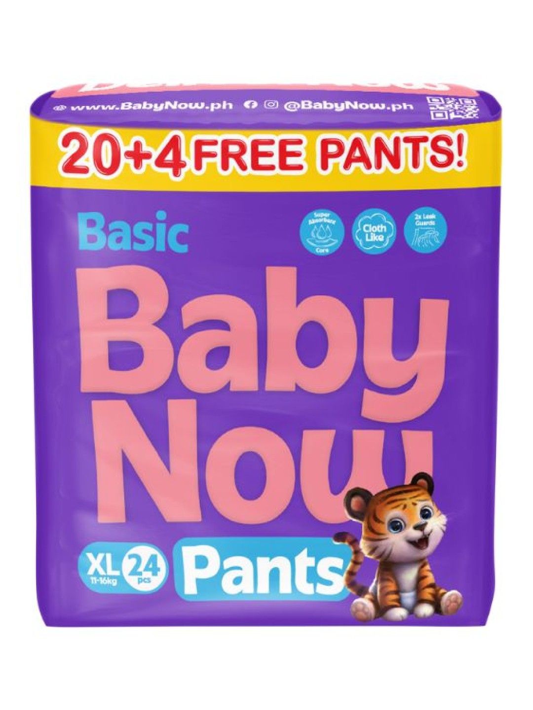 Baby Now Basic Pants XL (24 pcs)