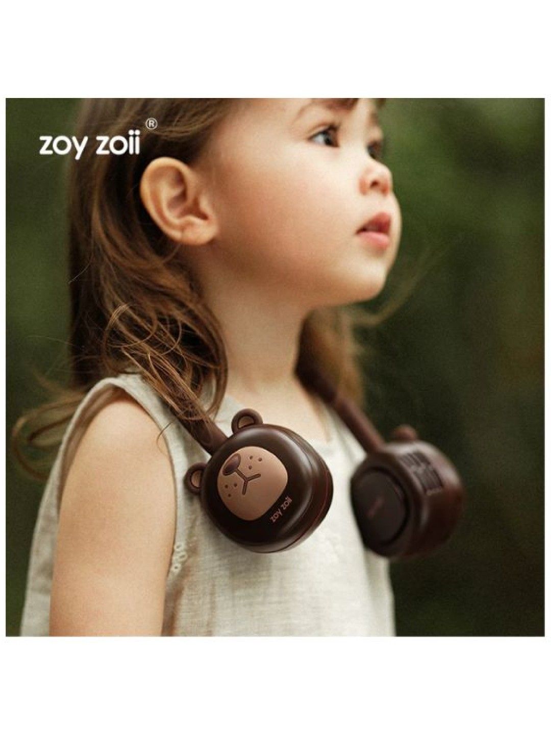 Zoy Zoii F18 Animal Series Portable Neck Fan - Bear (No Color- Image 3)