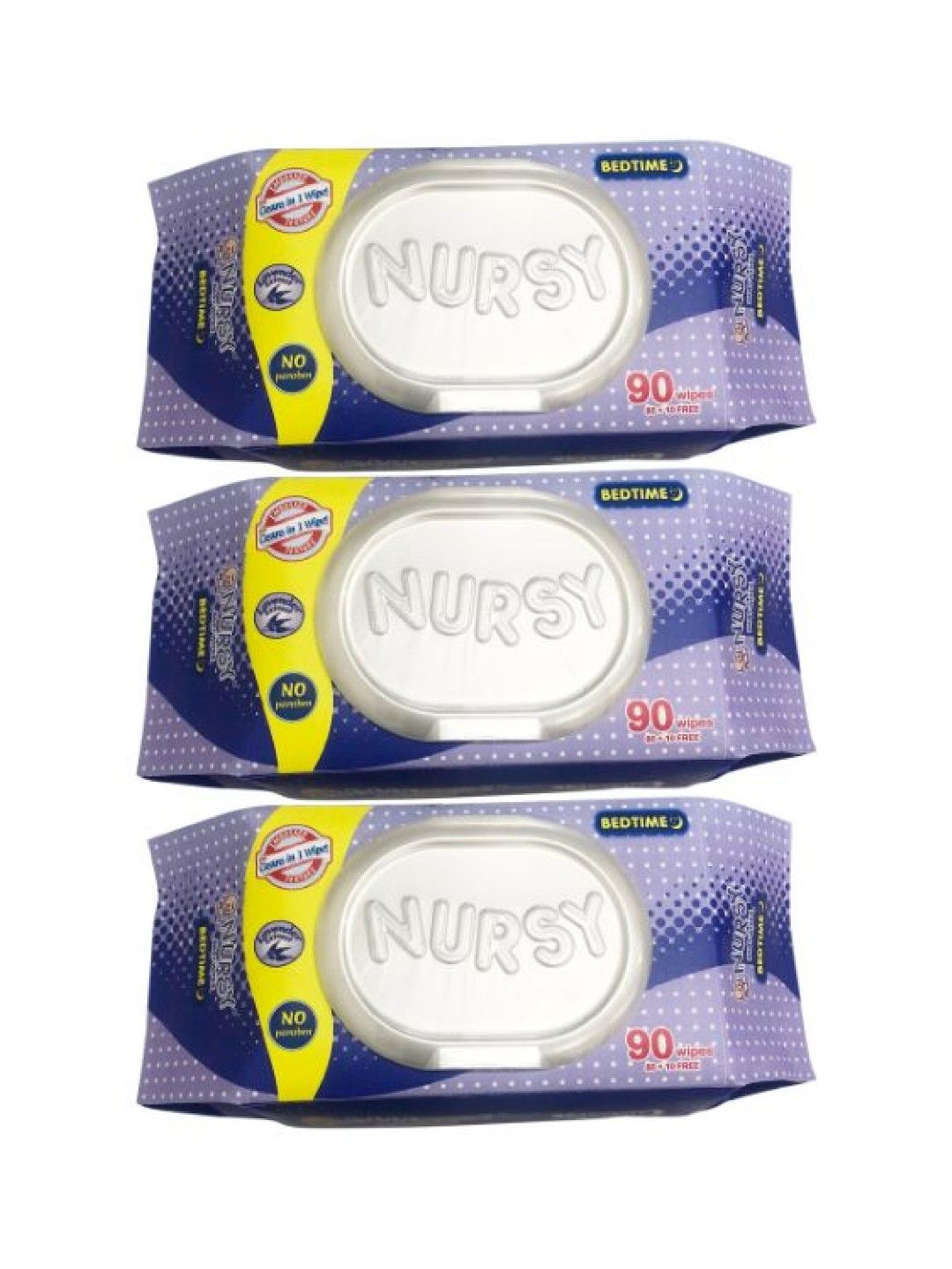 Nursy Wipes Nursy Baby Wipes Bed Time 3-pack (270 pcs)