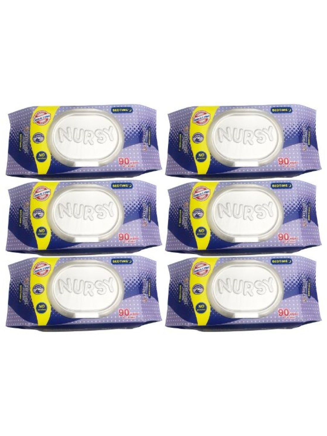 Nursy Wipes Nursy Baby Wipes Bed Time 6-pack (540 pcs)