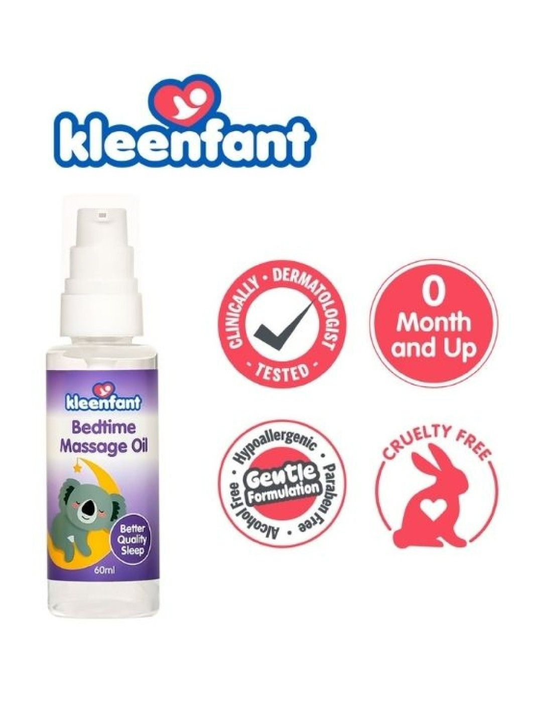 Kleenfant Bedtime Massage Oil (60ml) (No Color- Image 3)