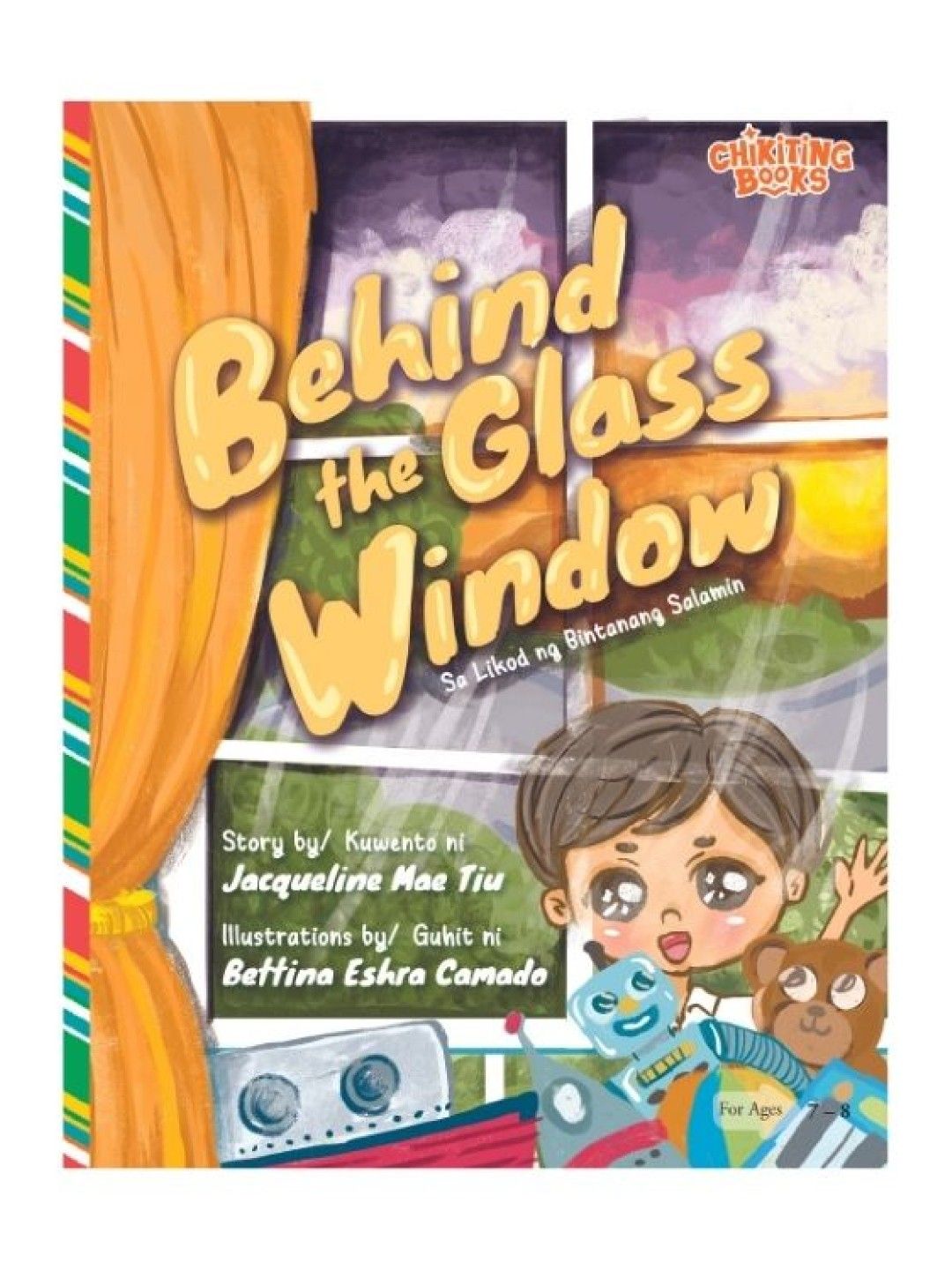 Chikiting Books Behind the Glass Window (Sa Likod ng Bintanang Salamin) (No Color- Image 1)