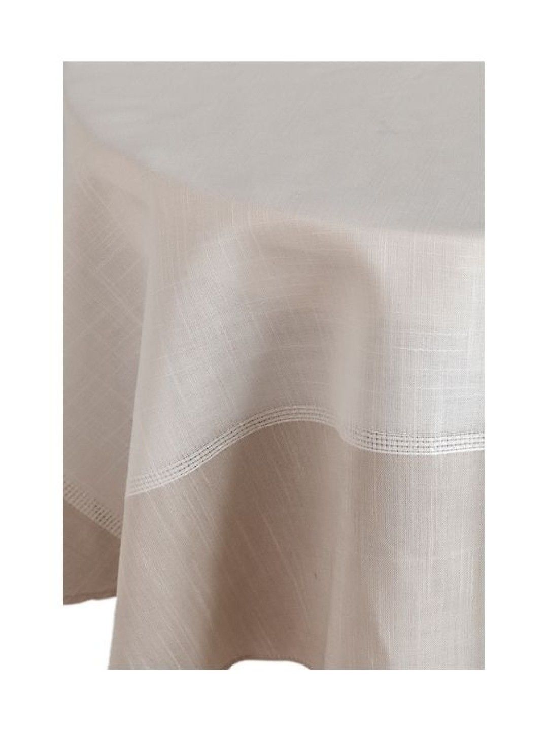 Sunbeams Lifestyle Primeo Premium Yarn Dyed Round Table Cloth (Beige- Image 2)