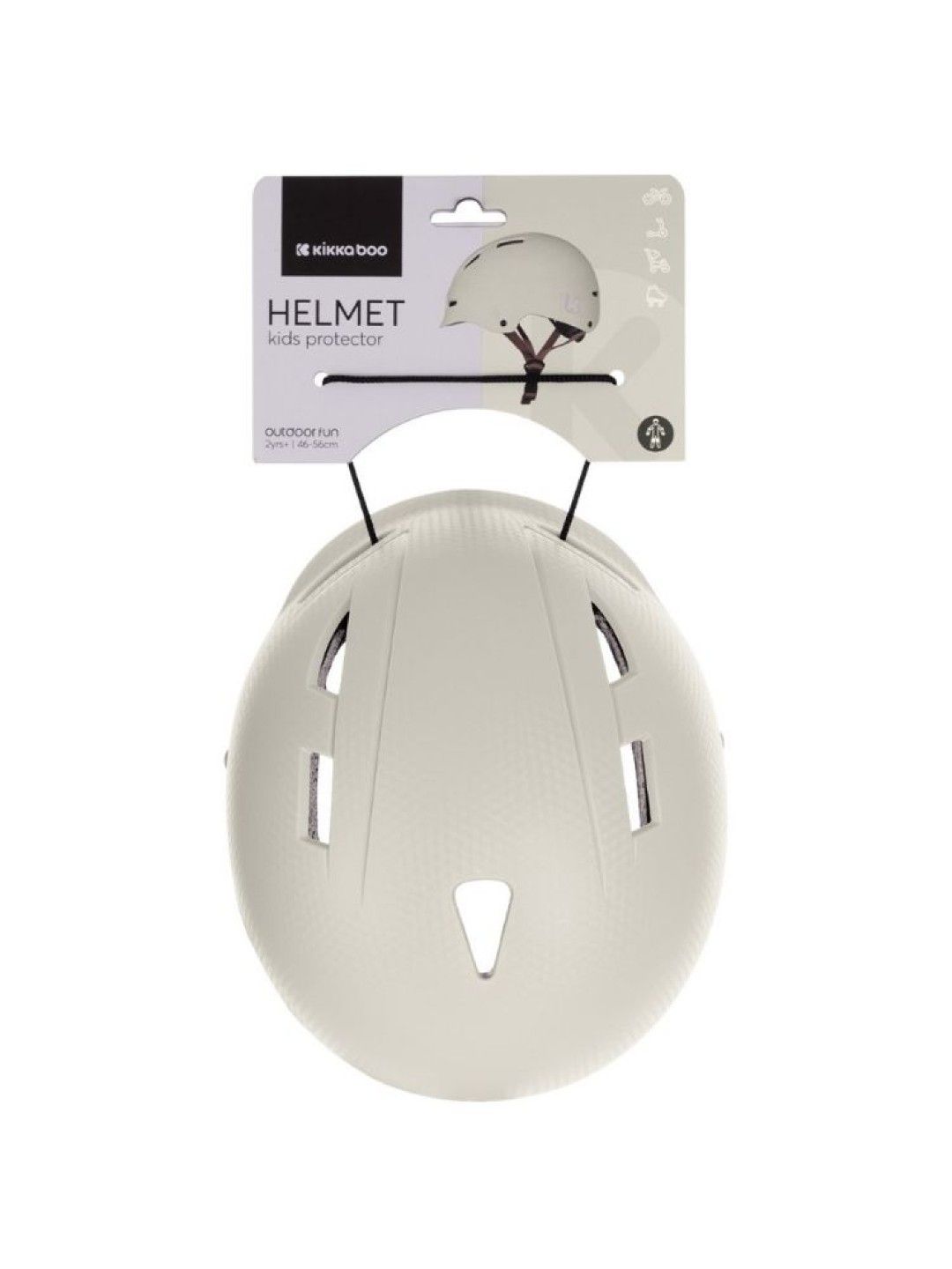 KikkaBoo Protective Helmet (Beige- Image 4)