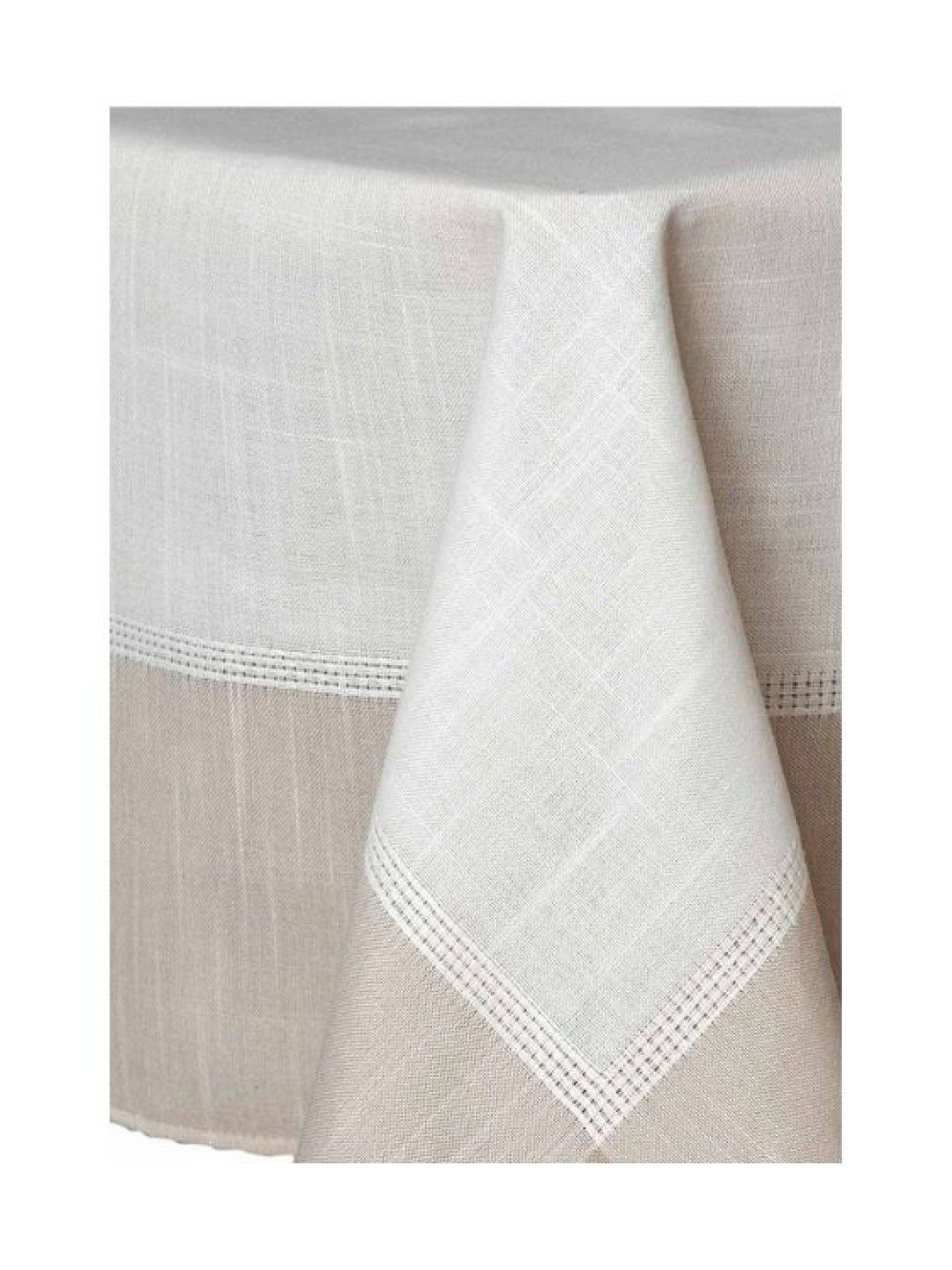 Sunbeams Lifestyle Primeo Premium Yarn Dyed Rectangular Table Cloth (Beige- Image 2)