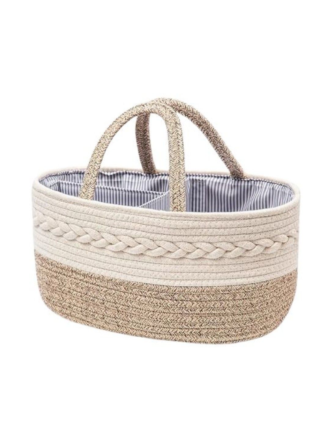 The Baby Basket Woven Cotton Diaper Caddy