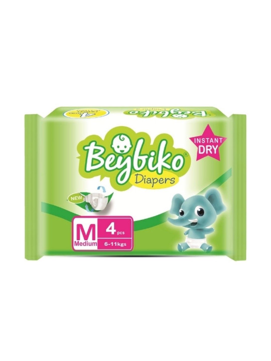 Beybiko Baby Diapers Medium 4s (No Color- Image 1)