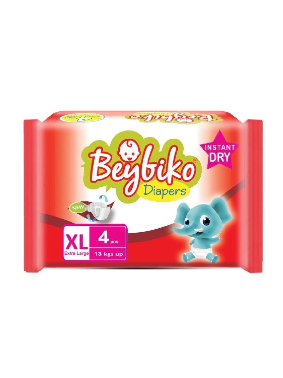 Beybiko Baby Diapers XL 4s (No Color- Image 1)