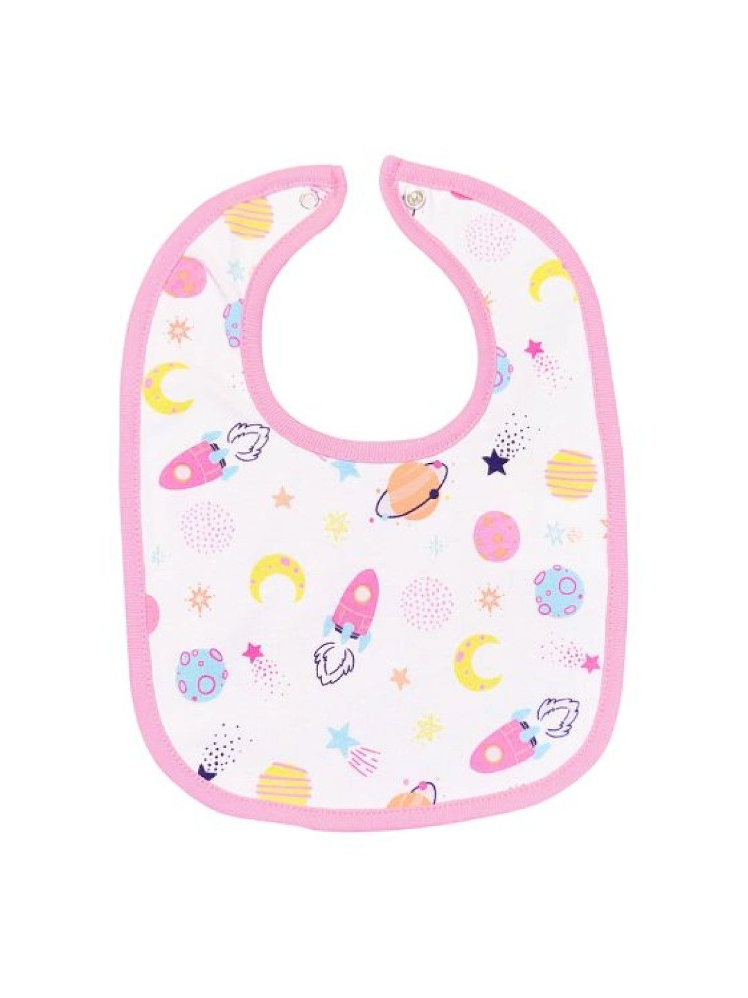 Cotton Stuff 3-piece Snap on Bib (Cosmic Bunny - Girl) (No Color- Image 3)