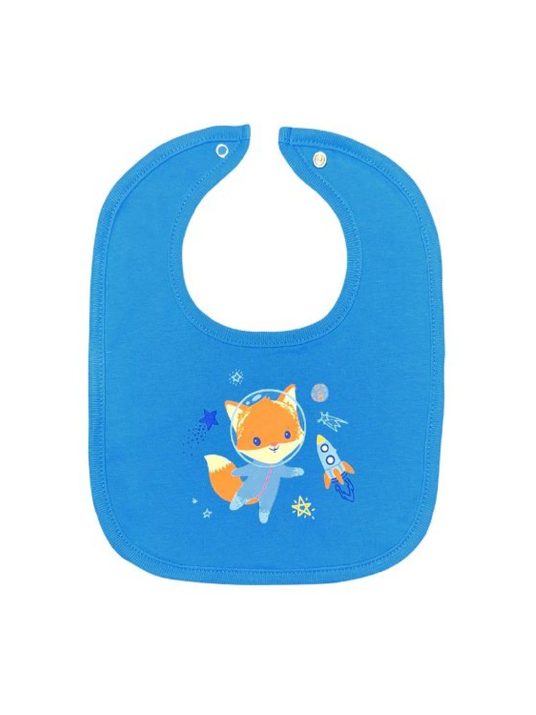 Cotton Stuff 3-piece Snap on Bib (Cosmic Fox- Boy) (No Color- Image 2)