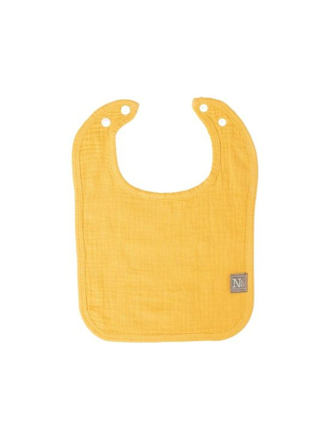 Nathan & Emma Muslin Baby Bib (Biscotti Yellow- Image 1)